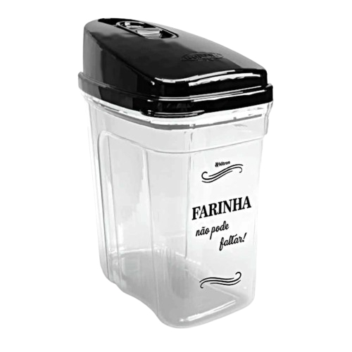 Farinheira Com Tampa 836 Ml Nitron em Oferta na Shopee