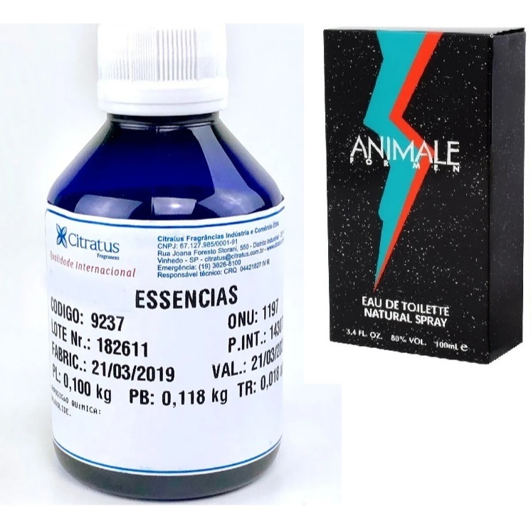 Essência Perfume  Symrise Citratus Animal Sy Fragrância 100ml - INSPIRAÇÃO ANIMALE FOR MEN