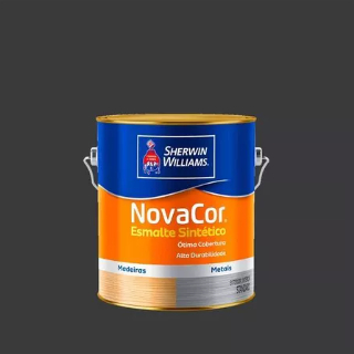Tinta Esmalte Preto Fosco Novacor 3,6ltrs Sherwin-Williams