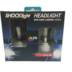 ULTRALED HEADLIGHT 6000K 12V 35W 3200LM - SHOCKLIGHT SLL