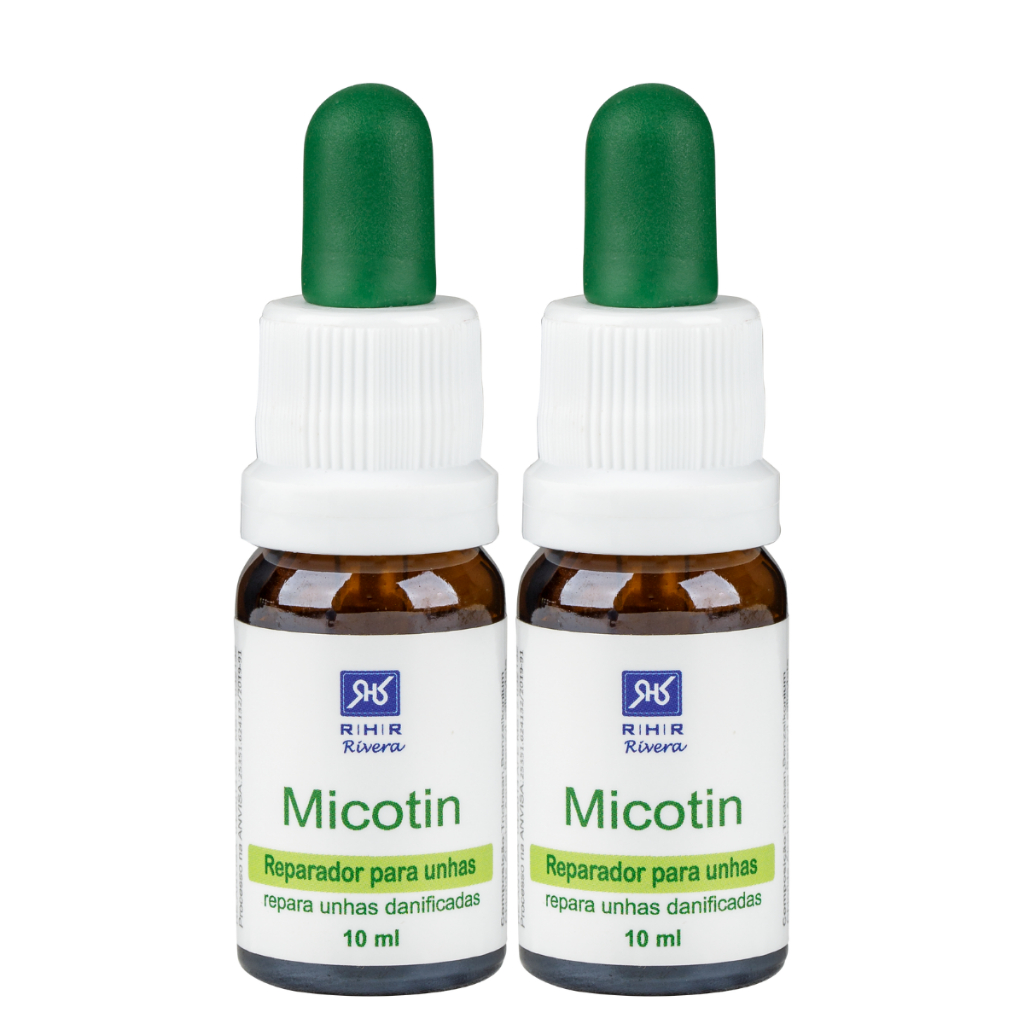 Kit Micose Para Unhas 2 Unidades Micotin 10ml Conta Gotas - Reparador Para Unhas Com Fungos