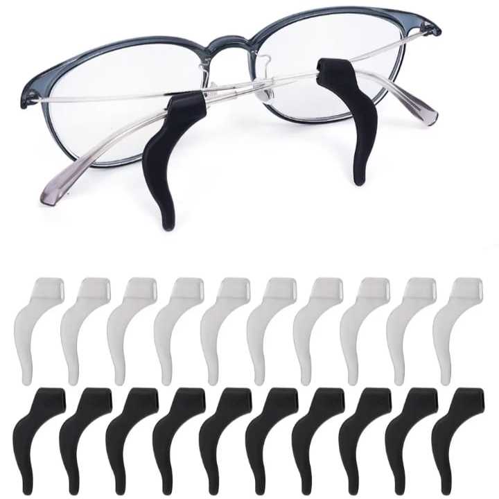 10 Protetores Antiderrapantes de Silicone para Óculos - Ajustável, Confortável Pronta Entrega Rápida em Oferta na Shopee