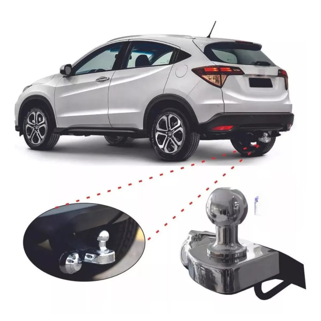 Engate Reforçado Fixo Hrv 2014 A 2024 500kg + Rabicho em Oferta na Shopee