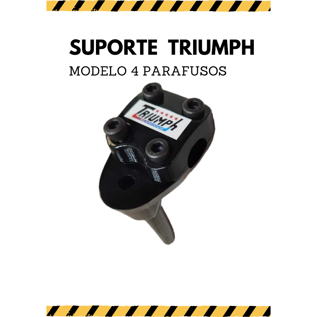 MESA SUPORTE TRIUMPH MESINHA PARA BICICLETA ALUMINIUM 4 PARAFUSOS