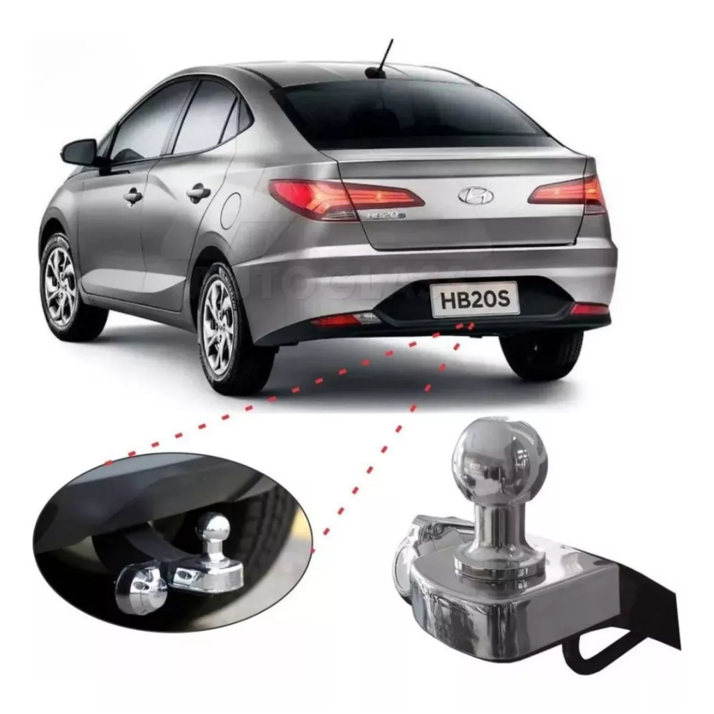 Engate Reforçado Hyundai Hb20s 2013 A 2024 500kg + Rabicho em Oferta na Shopee