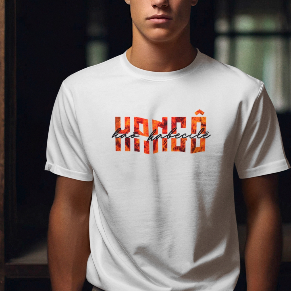 Axé Camisa Xangô Kao Kabecilê Masculina Camiseta 100% Poliéster Umbanda Candomblé Axé