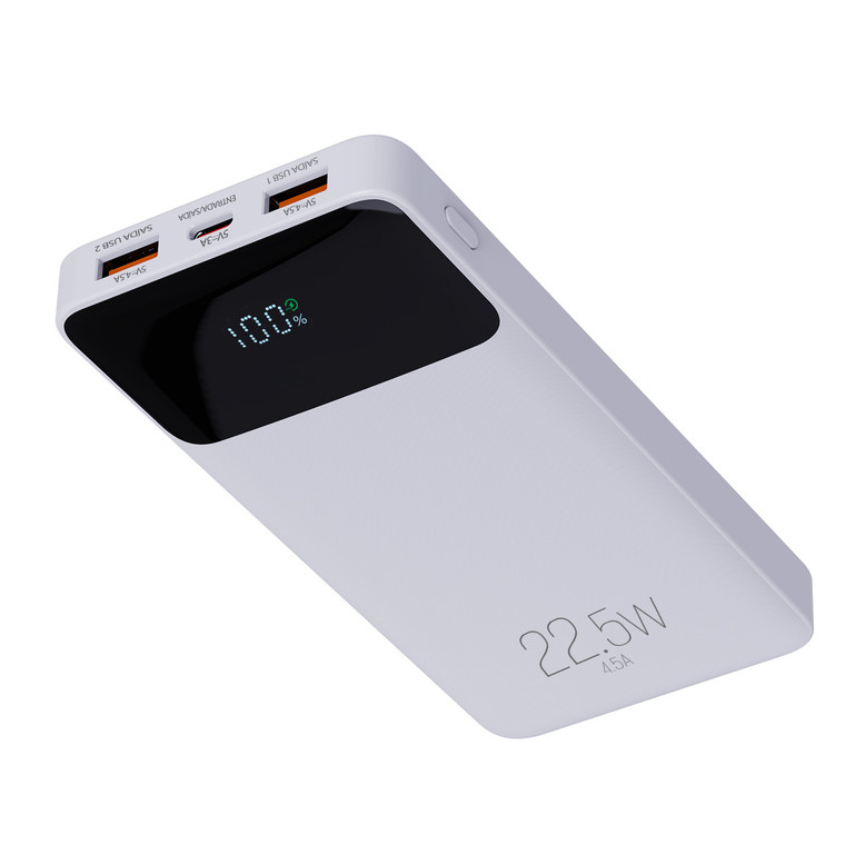 Power Bank Carregador Portátil, Display Indicador, 10200mAh 22.5W, Turbo, Branco, PB102WH, ELG em Oferta na Shopee
