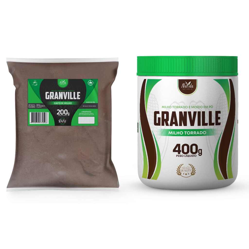 Milho Torrado E Moído (Café De Milho) 400g pote + 200g Navida Naturais