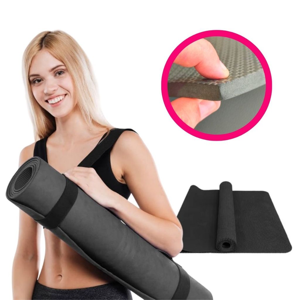 Tatame Esteira Yoga 10mm Exercícios Físicos Tapete Colchonete Eva