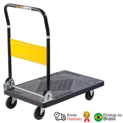 Carro Plataforma C/ Tampo Em Plástico Cap 150 Kg Vonder