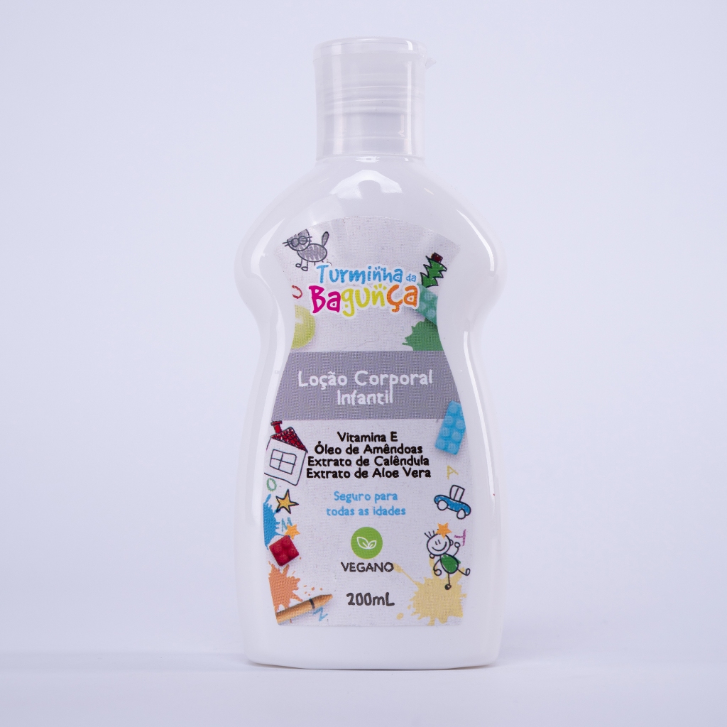 Kit com 02 Frascos de Loção Corporal Infantil Turminha da Bagunça 200 ml