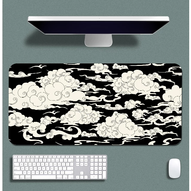 Mouse Pad Gamer p/ Destktop Borda Costurada Estampas Orientais Premium