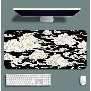 Mouse Pad Gamer p/ Destktop Borda Costurada Estampas Orientais Premium