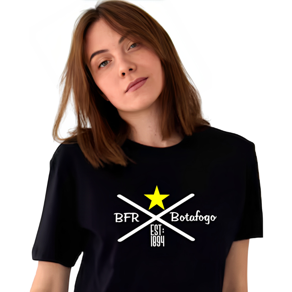 Blusa Confortável Botafogo Frase BFR x Estrela x  desde 1894