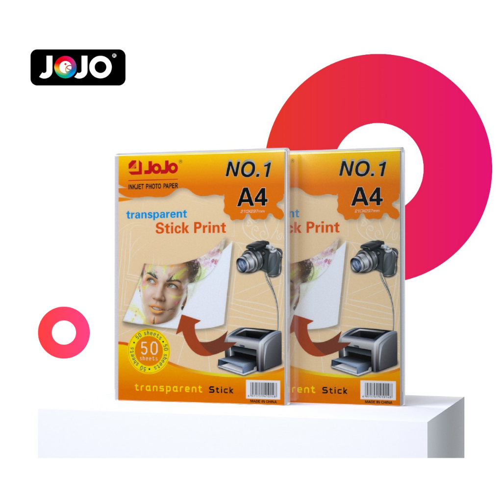 Vinil Adesivo Transparente A4 150g JOJO - 100 Folhas para Personalização e Adesivos em Oferta na Shopee