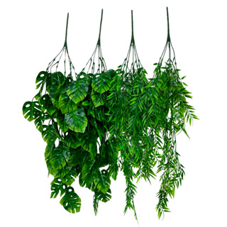 Mix 2 Pendentes de Bambu+2 Pendentes de Adão Artificial 80cm Pendurada Verde Artificial Decoração em Oferta na Shopee