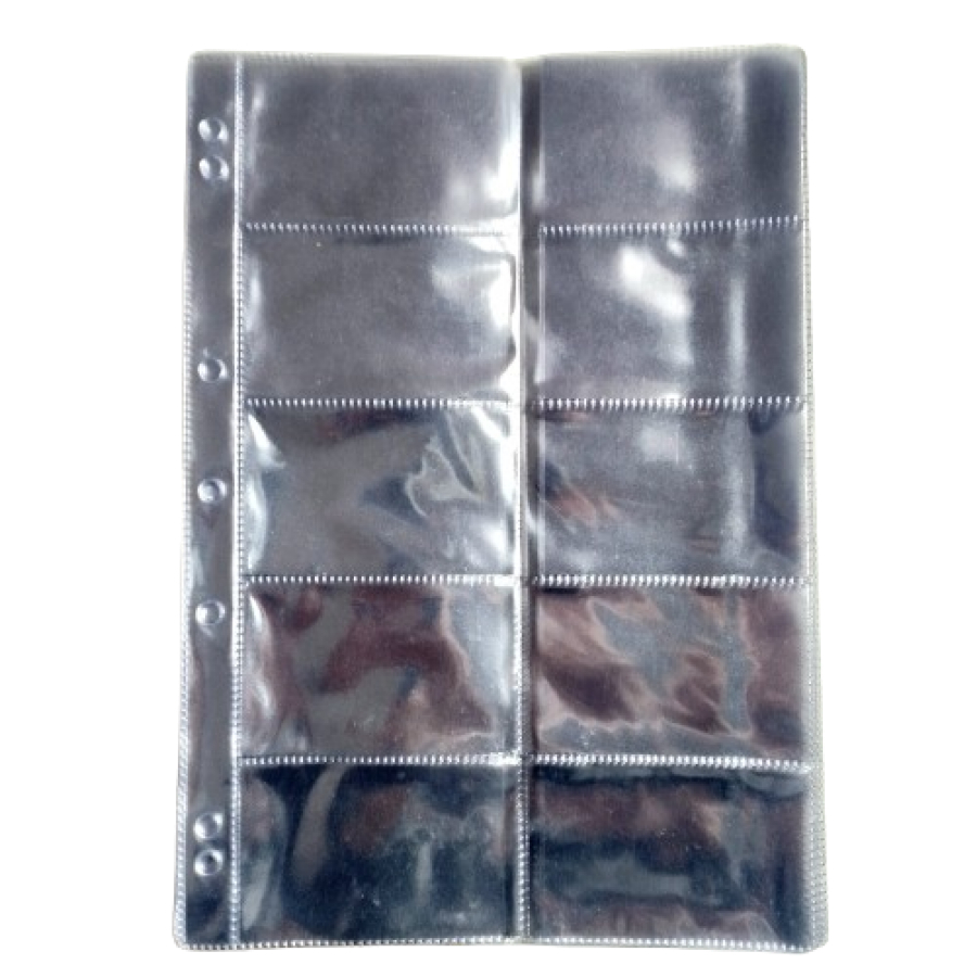 10x Folhas PVC para cartões Telefônicos Adesivos 10 Bolsos em Oferta na Shopee