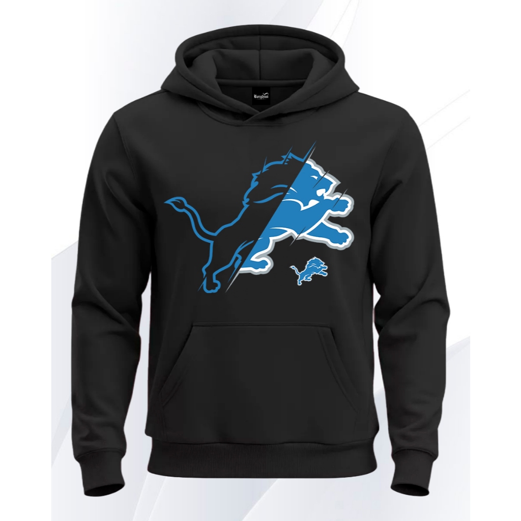Blusa Moletom Masculino Detroit Lions NFL Futebol Americano Lançamento