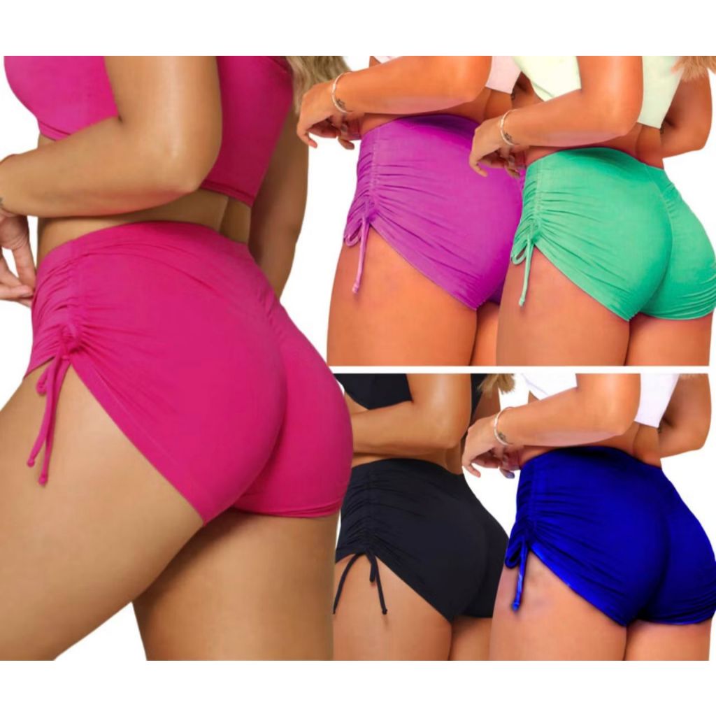 Shortinho de Praia Sunquini Shorts Calcinha Moda Verão