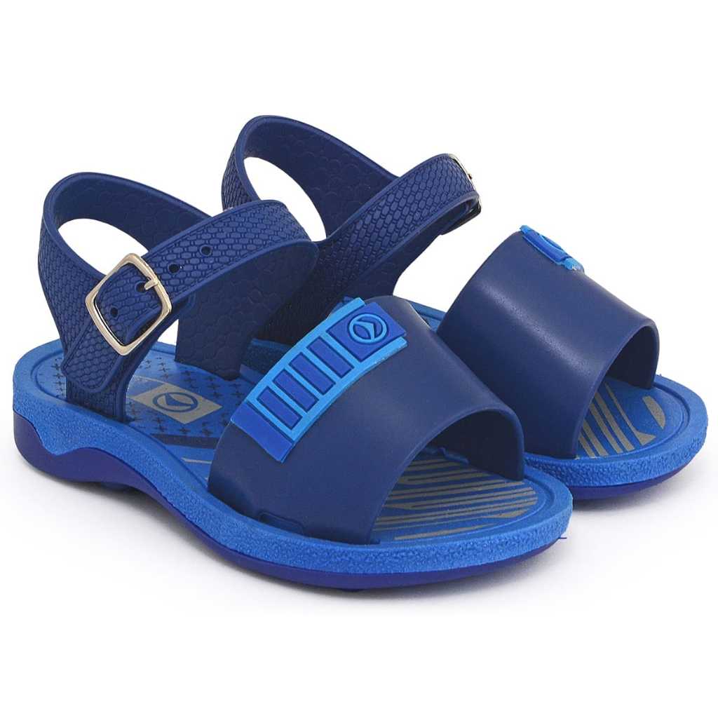 Sandália Papete Infantil Masculino Menino Bebê Super Macio Leve Confortável Com Fivela Tiras Lançamento Moda Criança
