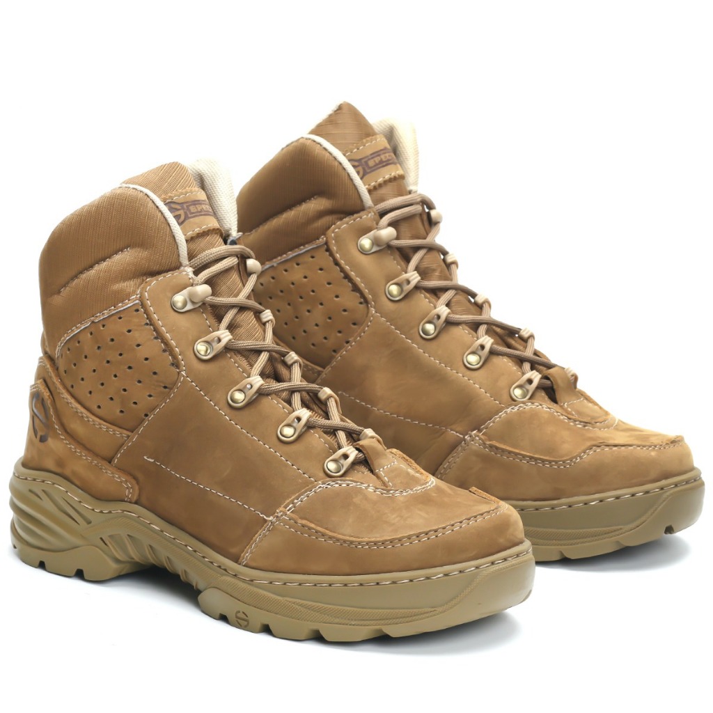 Bota Coturno Militar coyote em couro legitimo hidrofugado thunder tática conforto durabilidade cano curto coyote