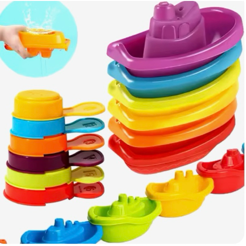 Brinquedo Para Bebê - Encaixar E Empilhar - Hora Do Banho