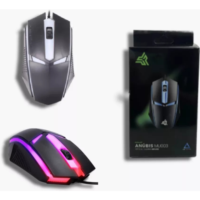 Mouse Gamer Led Usb 2.0 3 Botões 1200dpi Knup - KP-MU003