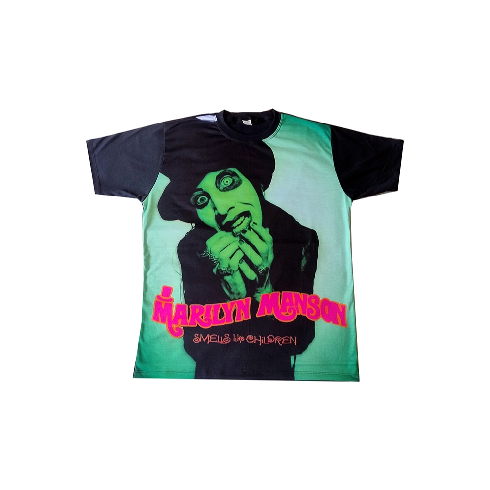 Camiseta Exclusiva - Marilyn Manson - Smell Like - Premium