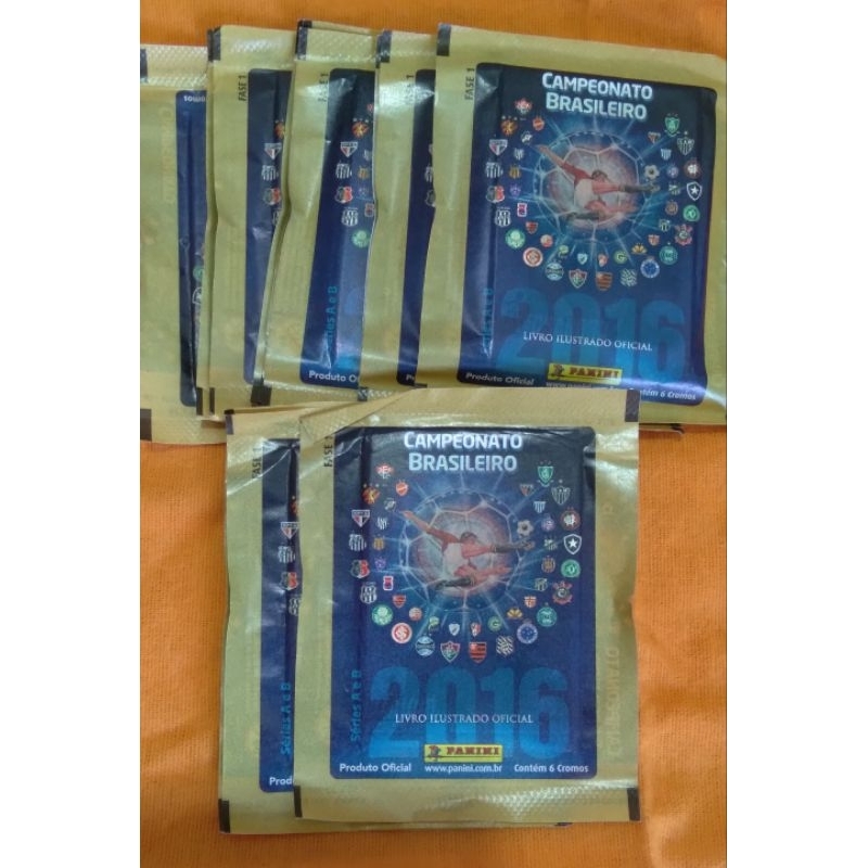 Lote 10 envelope lacrado Campeonato Brasileiro 2016