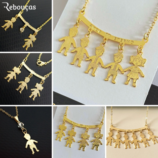 Colar 4 Quatro Meninos 1 Uma Menina Folheado A Ouro Para Adulto Mulher em Oferta na Shopee