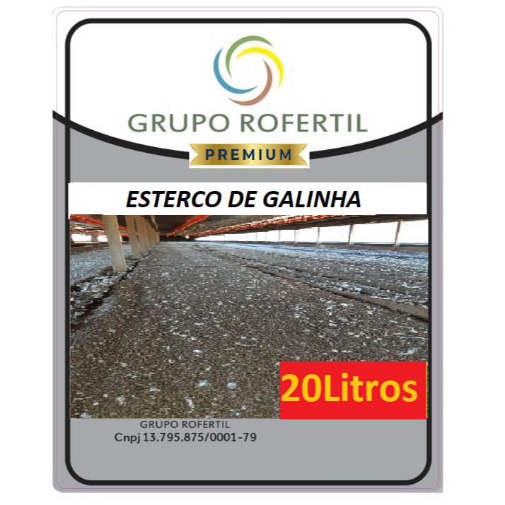 Esterco de  Galinha Esterco de Aves 20 Litros