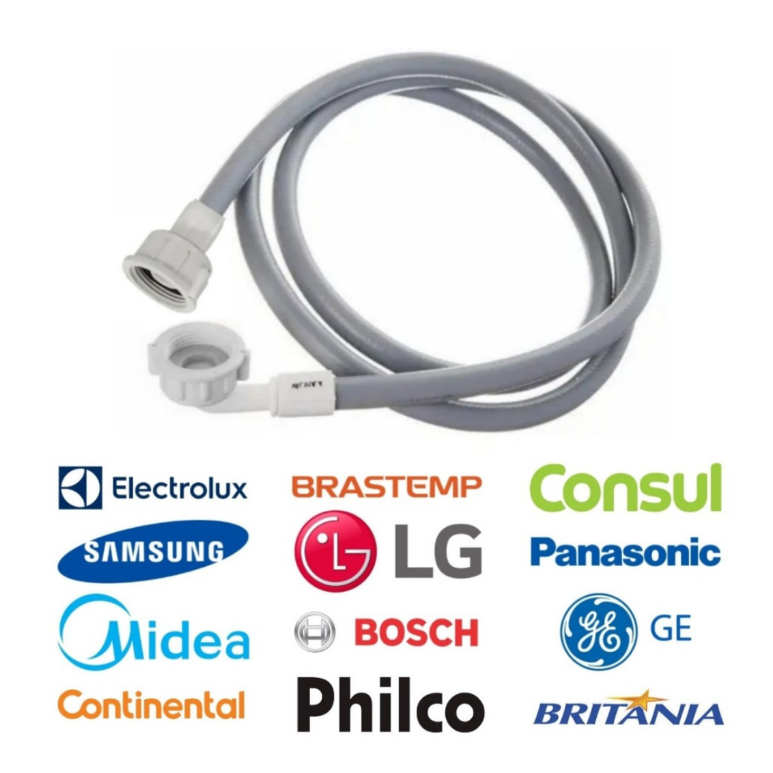 Mangueira Entrada Agua Afa Compatível  Máquina de Lavar Brastemp,Eletrolux,Consul,LG em Oferta na Shopee