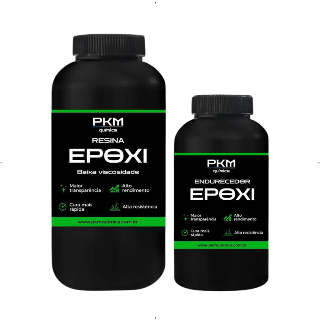 Resina Epóxi Baixa Viscosidade Kit 1kg Transparente Fácil Aplicação Secagem Rápida Artesanato Madeira Pisos