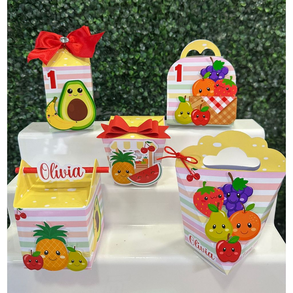 Kit festa pequenique /  Personalizados frutinhas / Lembrancinhas pequenique/ frutinhas/ quitandinha