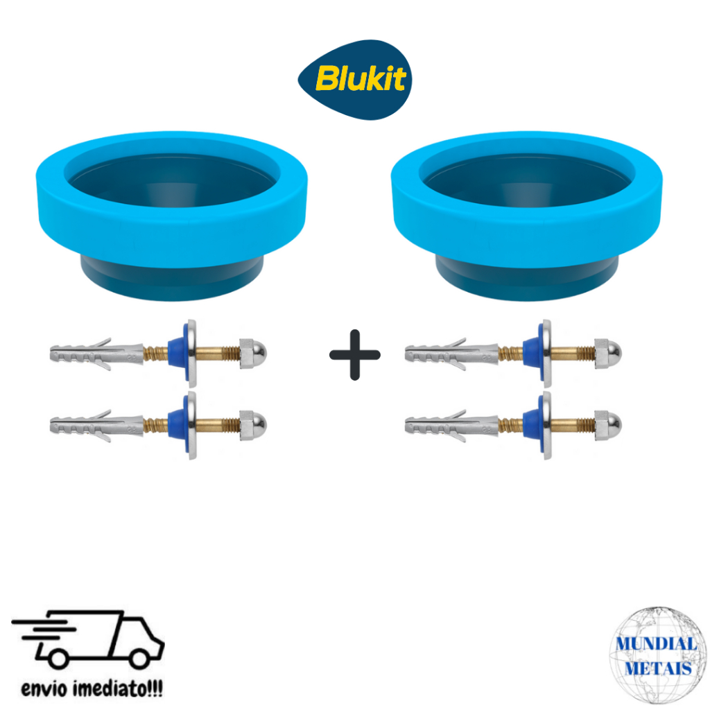 Kits de Anéis De Vedação para Vaso Sanitário com Parafusos e Bucha 10 em Oferta na Shopee