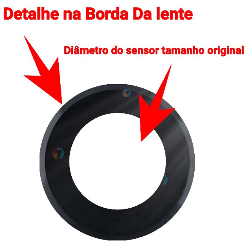 Lente da Camera Xiaomi Redmi Note 12s Xiaomi Vidro da Câmera Traseira Vidrinho Traseiro Note 12s + Dupla Face - detalhe