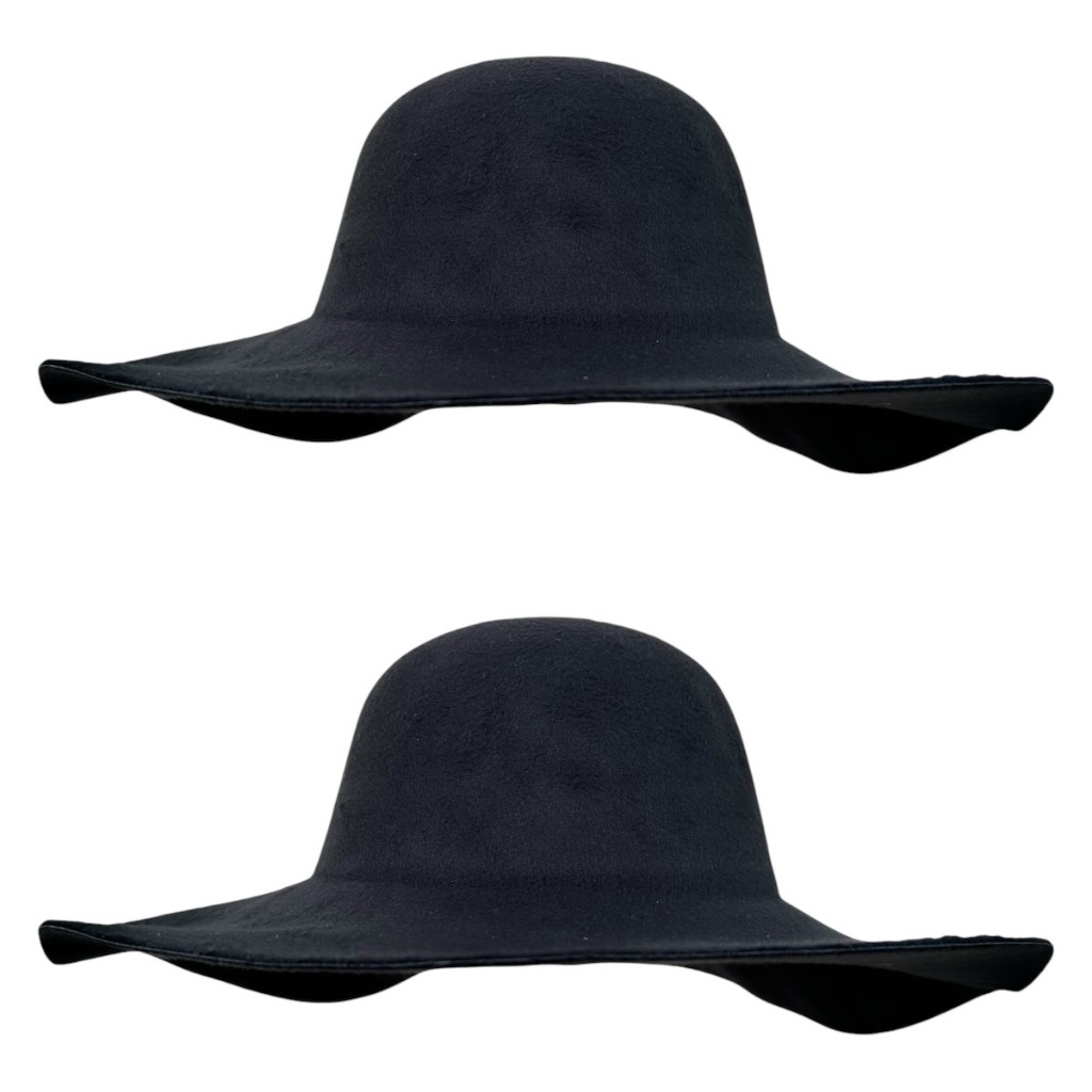 Kit 2 Chapéu Cata Ovo Floppy Unissex Praia Aba Larga Feltro Premium