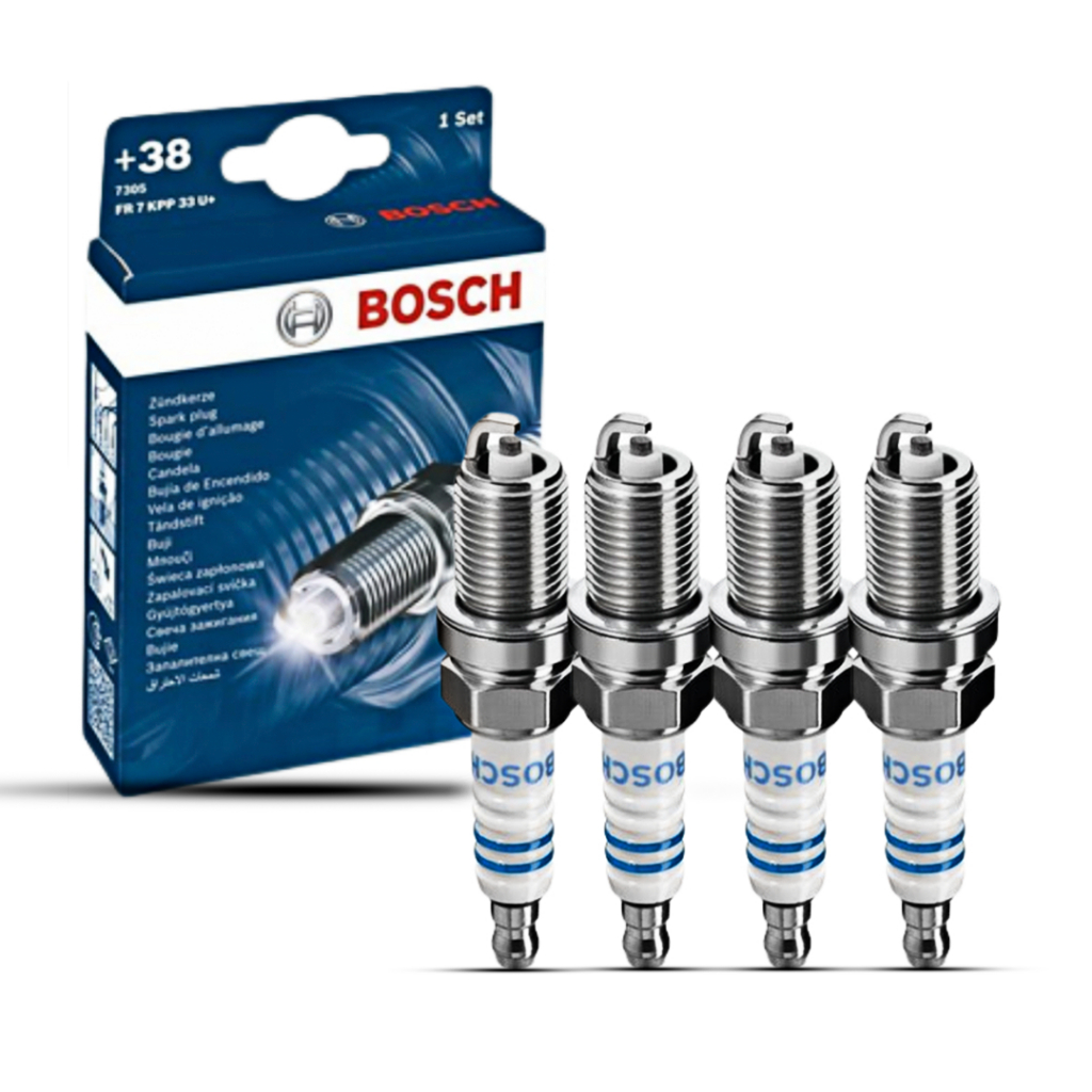Jogo 04 Velas De Ignição Bosch Ford Ka Focus Fiesta Ecosport Para Carros Com Garantia