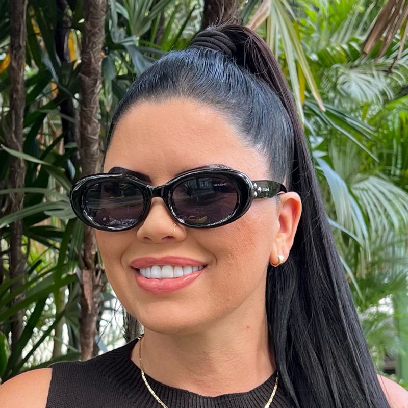 Le Lishe Óculos de sol feminino retrô vintage coquette clean girl cottagecore tread wife proteção UV400 em Oferta na Shopee