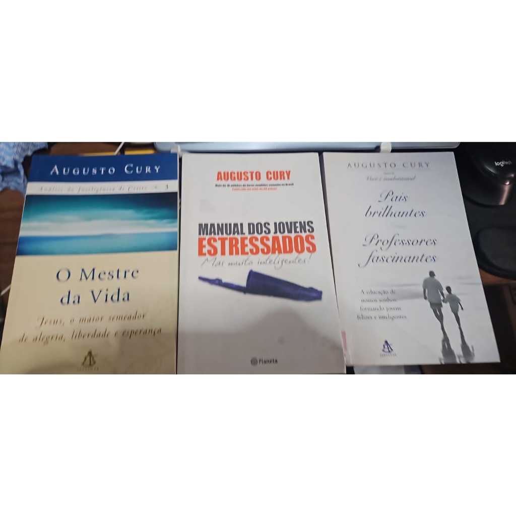 KIT COM 6 LIVROS AUGUSTO CURY - ** LER TITULOS NA DESCRIÇÃO ** - AUTO AJUDA