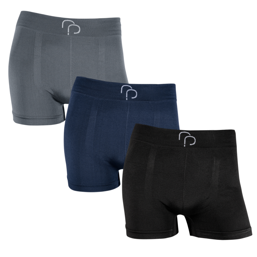 Kit 3 Cuecas Boxer Box Microfibra Cueca Sem Costura RP Masculino Adulto Envio Imediato Premium
