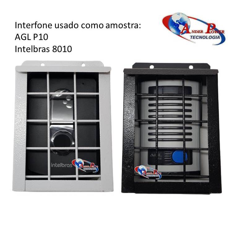 Grade Modelo Baby  de Proteção Para Interfone Vídeo Porteiro - Branco ou Preto  Pequeno