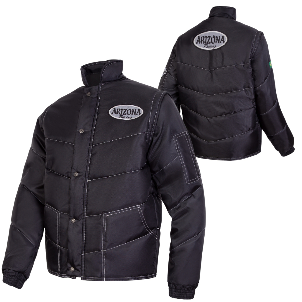 Jaqueta Masculina Moto Motoqueiro Motociclista Motoboy Arizona Racing Refletiva