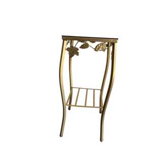 Mesa Canto De Ferro 60cm de Altura  Detalhe Folha em Oferta na Shopee