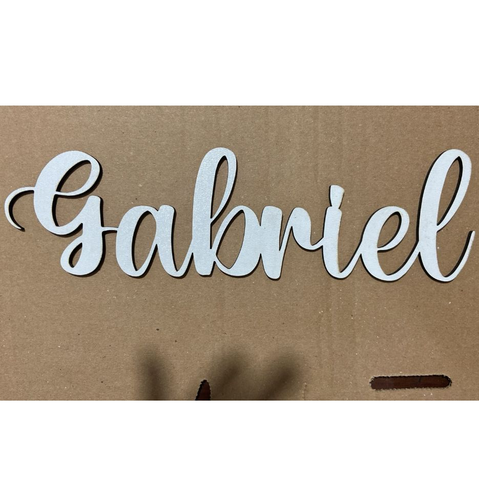 Nome Personalizado em MDF Cru – 25 cm | Artesanato, Painel, Casamento, Aniversário, Lembrancinha