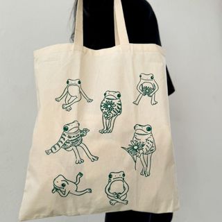 Ecobag Sapinhos Verde,sacola ecológica,escola,faculdade, curso,personalizado,brinde,praia,moda,brinde,presente,trabalho em Oferta na Shopee