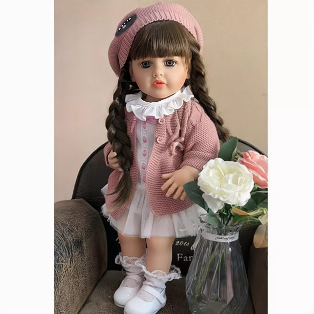 Boneca Reborn Corpo Completo Silicone Macio Flexível – Presente de Natal Perfeito! em Oferta na Shopee