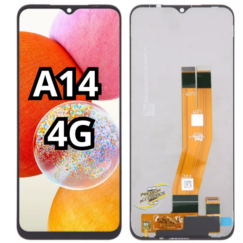 Tela LCD Display Touch Frontal A14 4G SM-145 SEM ARO - A Pronta Entrega