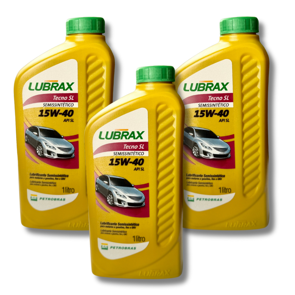 KIT TROCA DE ÓLEO 3 UNI 15W40 SEMISSINTETICO LUBRAX TECNO
