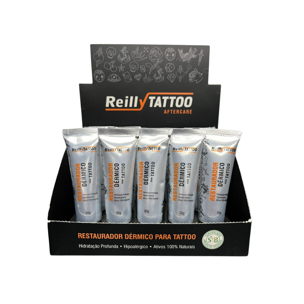 2 Caixas 40 Unidades 30g Pomada Aftercare Reilly Tattoo Tatuagem OFERTA RELÂMPAGO OFERTAS RELÂMPAGO